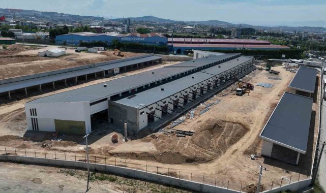 25 bin metrekarelik yeni hal binası yüzde 82 tamamlandı