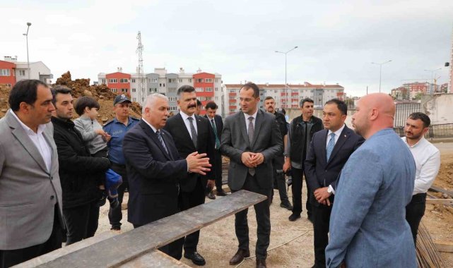 Akçaabat İlçe Emniyet Müdürlüğü binası inşaatı sürüyor