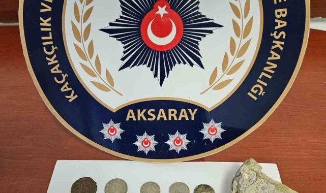 Aksaray'da tarihi eser operasyonu: 1 gözaltı