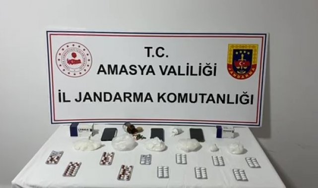 Amasya'da jandarmadan uyuşturucu operasyonu: 2 gözaltı