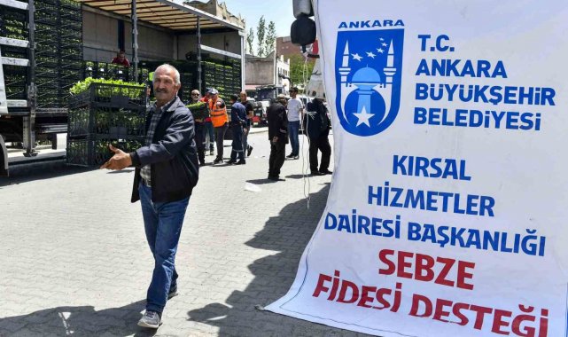 Ankara Büyükşehir Belediyesinin sebze fidesi dağıtımı tekrar başladı