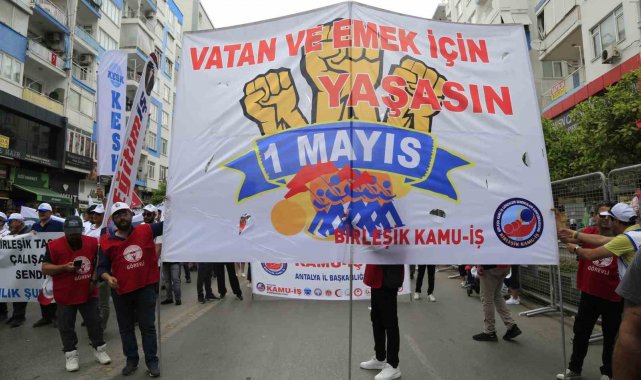 Antalya'da 1 Mayıs coşkusu