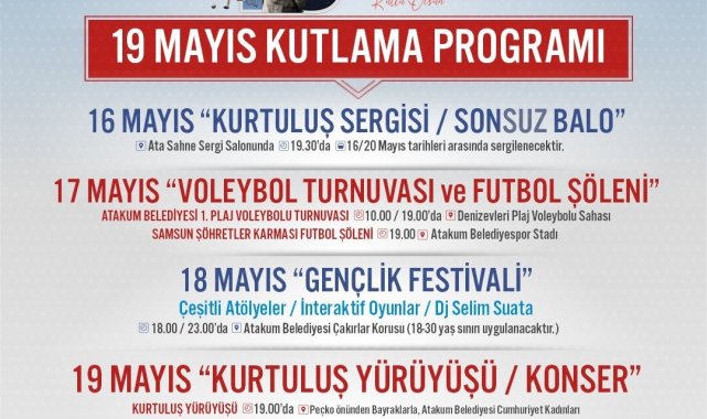 Atakum'da 19 Mayıs coşkusu yaşanacak