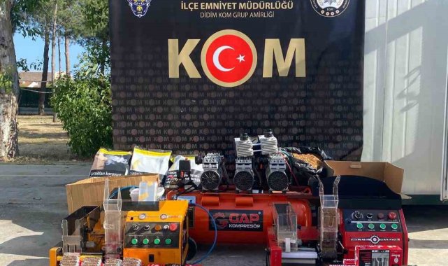 Aydın'da 24 bin dolu makaron ele geçirildi