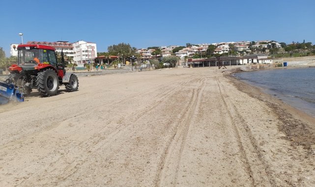 Ayvalık'ta sezon hazırlığı hız kesmeden devam ediyor