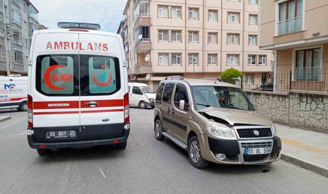 Bafra'da trafik kazası: 2 yaralı