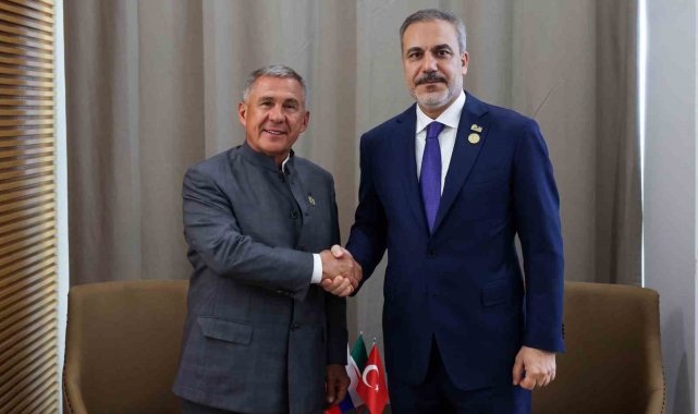 Bakan Fidan, Tataristan Özerk Cumhuriyeti Cumhurbaşkanı Minnihanov ile görüştü