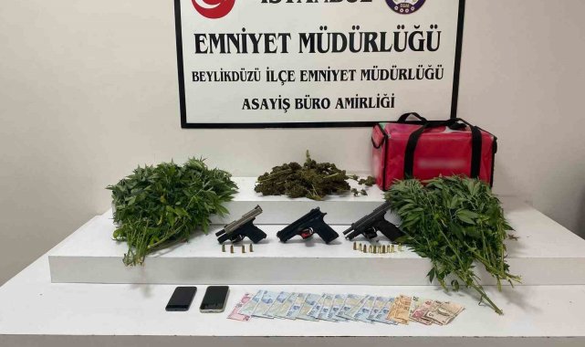 Beylikdüzü'nde kavga esnasında silahla ateş açan şüphelinin evinden uyuşturucu çıktı