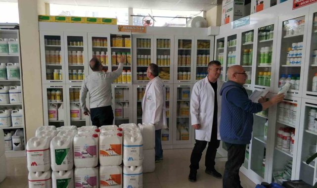 Beyşehir'de bitki koruma ürünü bayilerine sıkı takip