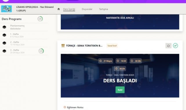 Büyükşehir KAYMEK UZEM'de KPSS lisans ücretsiz online derslerine yoğun ilgi