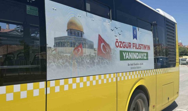Çorum Belediyesi'nden, Filistin'e destek mesajı