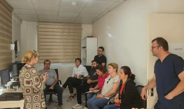 Devlet Hastanesi'nde hizmet içi eğitimler sürüyor