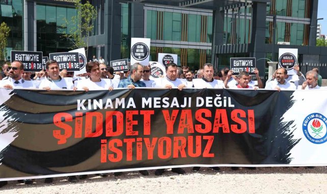Diyarbakır'da eğitimciler kendilerine yönelik şiddete dikkat çekti