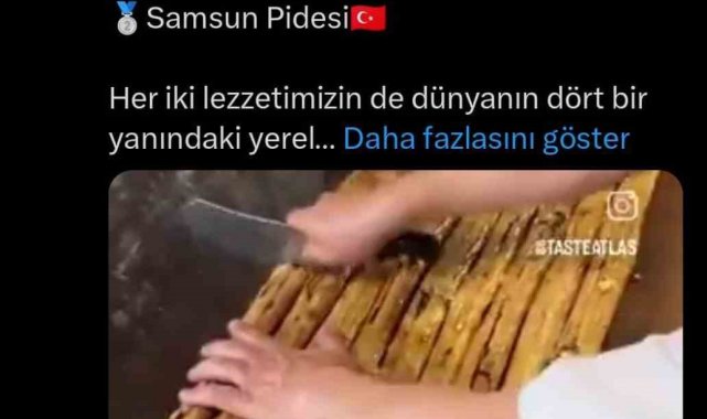 Dünyanın en iyi ilk iki ekmeği Samsun'dan