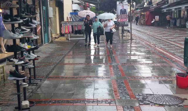 Edirne'de yaz yağmuru