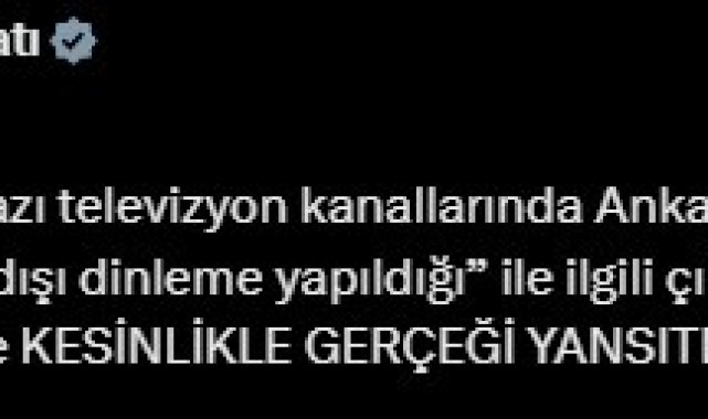 EGM, Ankara İl Emniyet Müdürlüğünce "dinleme yapıldı" iddiasını yalanladı