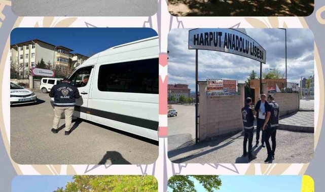 Elazığ'da okul önü denetimleri sürüyor