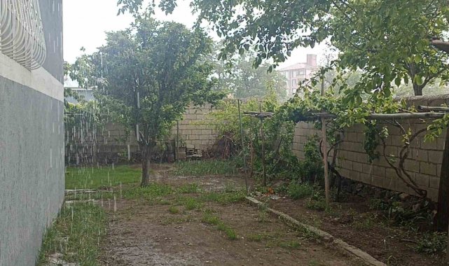 Erciş'te sağanak etkili oldu