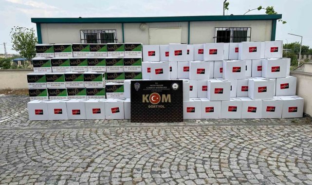 Erzin'de 1 milyon 670 bin gümrük kaçağı makaron ele geçirildi