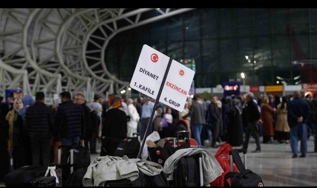Erzincan'dan hac kafilesi dualarla uğurlandı