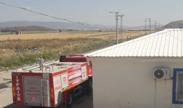 Gaziantep Büyükşehir itfaiye ekipleri mahsul nöbetinde