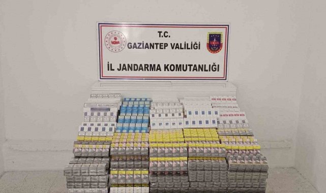 Gaziantep'te piyasa değeri 1 milyon 346 bin TL olan kaçak sigara ele geçirildi