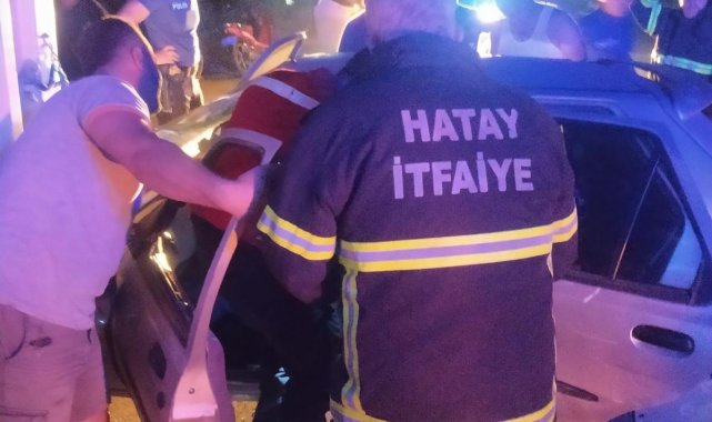 Hatay'da trafik kazası: 2 yaralı