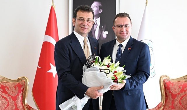 İBB Başkanı İmamoğlu'dan Gaziosmanpaşa Belediye Başkanı Bahçetepe'ye tebrik ziyareti