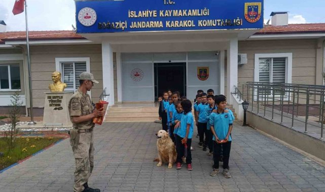 İlkokul öğrencilerinden jandarmaya ziyaret