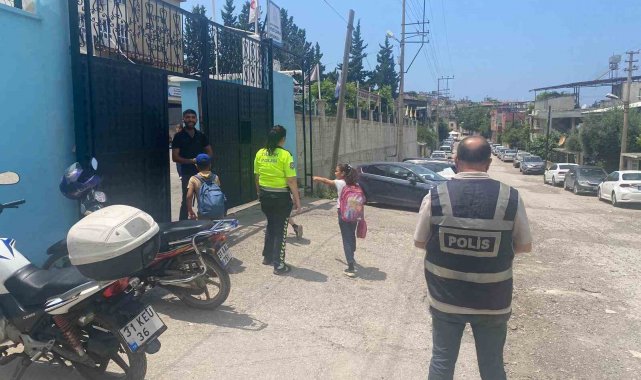 İskenderun'da okul çevrelerinde güvenlik denetimi gerçekleştirildi