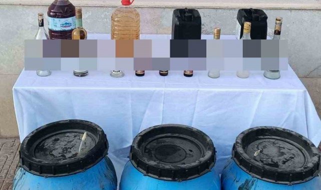 Kaçak alkolü piyasaya süremeden yakalandı