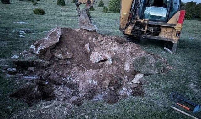 Kaçak kazı yapan 4 şüpheli suçüstü yakalandı