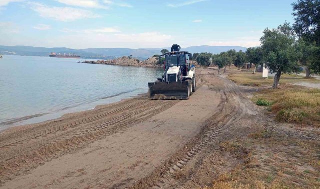 Milas sahilleri yaz sezonuna hazırlanıyor