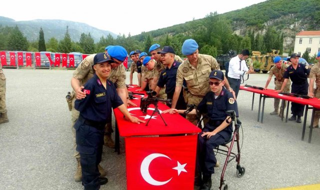 Muğla'da 25 Engelli birey bir günlüğüne asker oldu