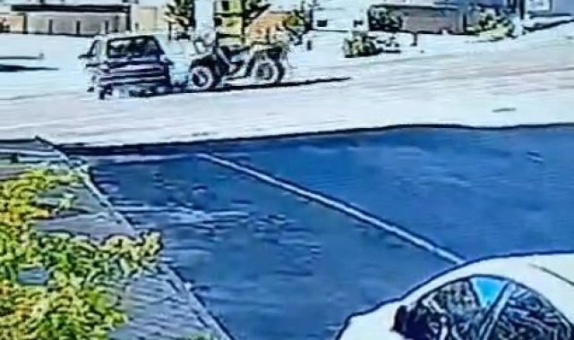 Otomobille çarpışan ehliyetsiz ATV sürücüsü hafif şekilde yaralandı