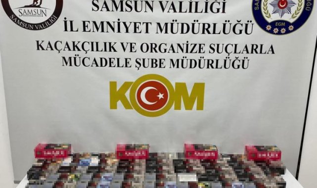Samsun'da 11 bin adet doldurulmuş makaron ele geçirildi