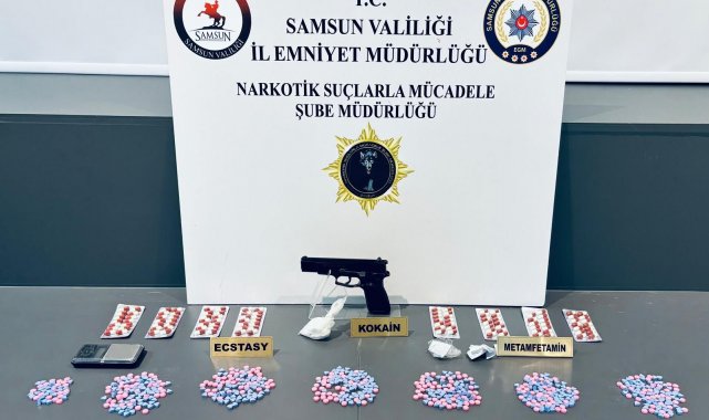 Samsun'da uyuşturucuyla yakalanan şahıs gözaltına alındı