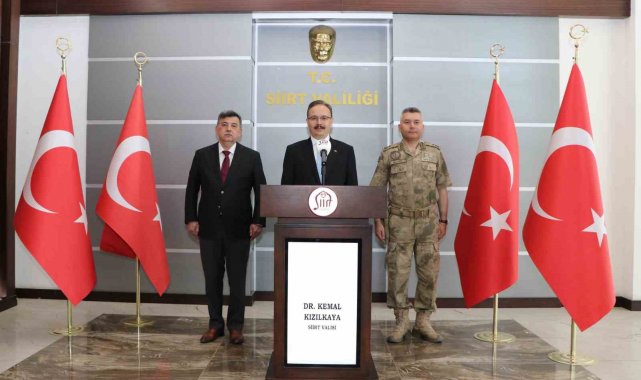 Siirt Valisi Kızılkaya: "2024 yılı içerisinde 12 faili meçhul asayiş olayı aydınlatılmıştır"