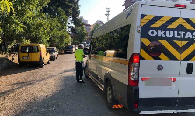 Sinop'ta 3 servis aracına ceza