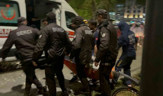 Sinop'ta bisikletiyle denize atlayan genci çevredekiler kurtardı