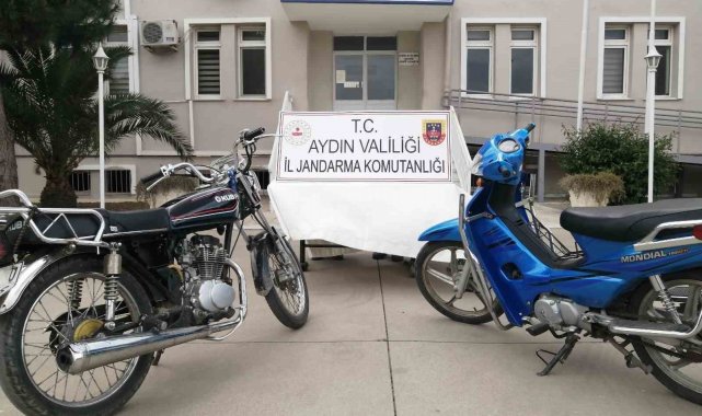 Sultanhisar'da iki motosiklet ele geçirildi