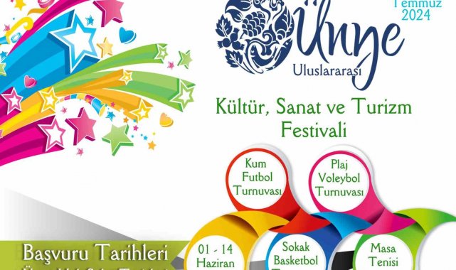 Ünye'de kültür, sanat ve turizm festivalinin 24'üncüsü düzenlenecek