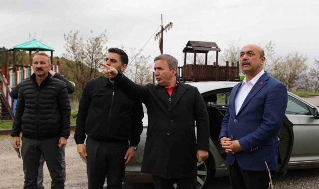 Vali Aydoğdu, Ergan Dağında incelemelerde bulundu
