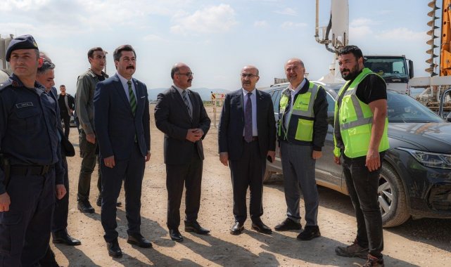 Vali Demirtaş'dan Bursa Ankara hızlı tren inşaatına yakın takip