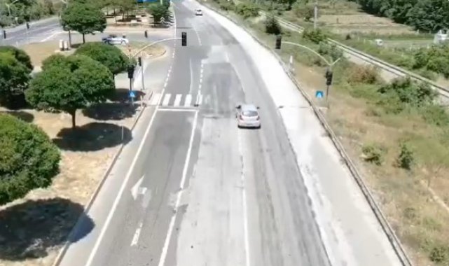 22 araç sürücüsü drone denetimlerinden kaçamadı: 33 bin 132 TL ceza