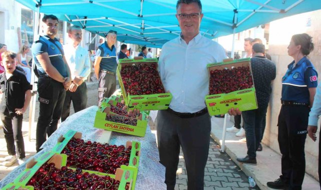 Alaşehir'in en güzel kirazını yetiştiren çiftçilere ödül