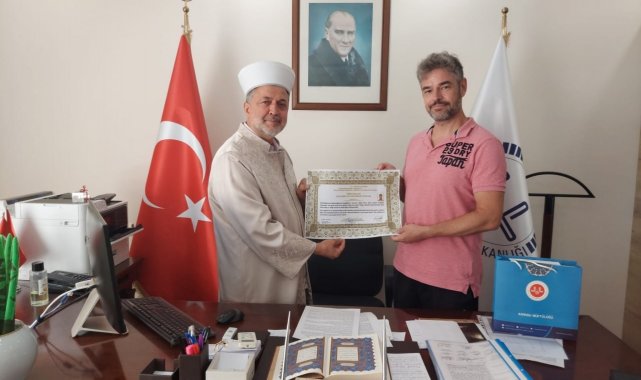 Almanya uyruklu Michael, Karasu'da düzenlenen ihtida merasimi ile Müslüman oldu