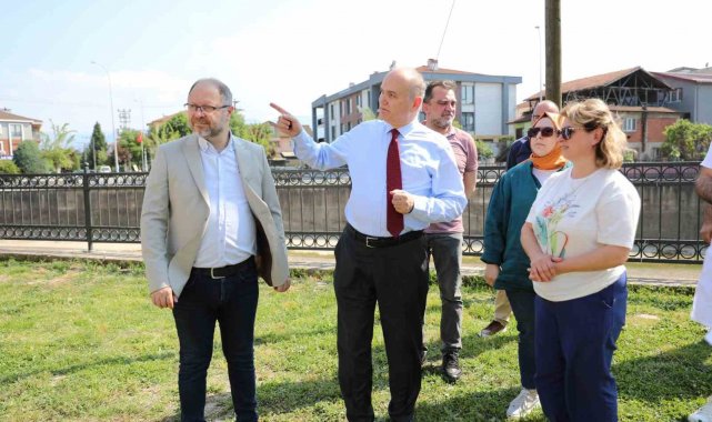 Başkan Özlü sahaya indi, çalışmaları inceledi