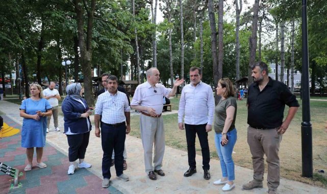 Başkan Özlü'den çalışmalara yerinde inceleme
