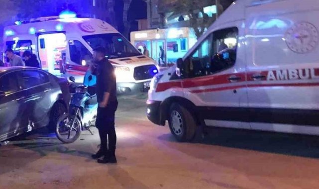 Bilecik'te meydana gelen trafik kazasında hem yaya hem de motosiklet sürücüsü yaralandı